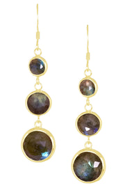 Labradorite Drop Earrings - GF