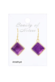 Amethyst Rachel Drop Earrings - GF