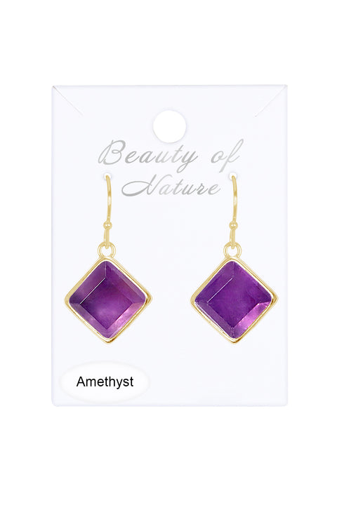 Amethyst Rachel Drop Earrings - GF