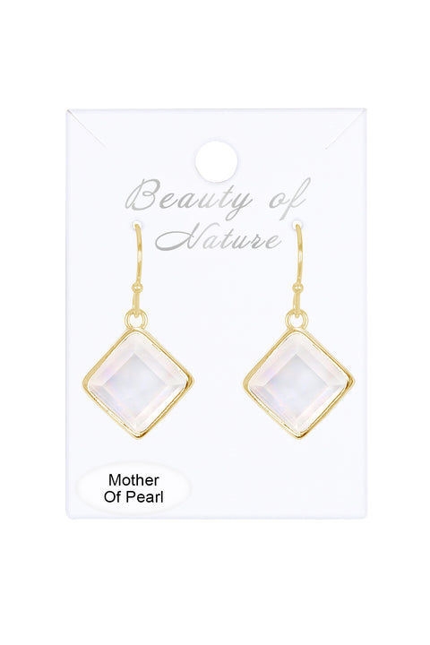 Mother Of Pearl Rachel Drop Earrings - GF