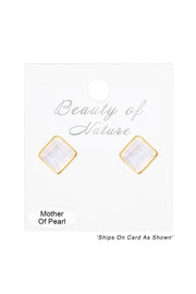 Mother Of Pearl Rachel Post Earrings - GF