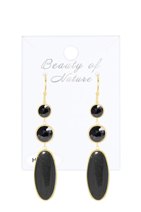 Hematite Statement Earrings - GF