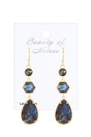 Labradorite Statement Earrings - GF