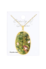 Rhyolite Jasper Cabochon Necklace - GF