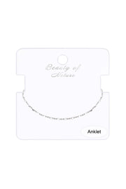 Sterling Silver Itailian Cable Anklet