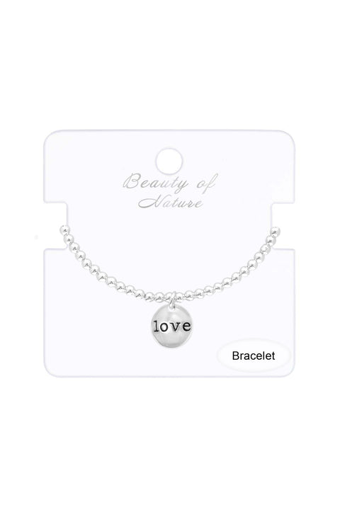 Love Charm Beaded Bracelet - SF