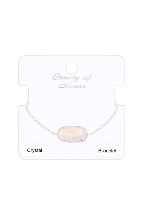 Moonstone Crystal Link Bracelet - SF