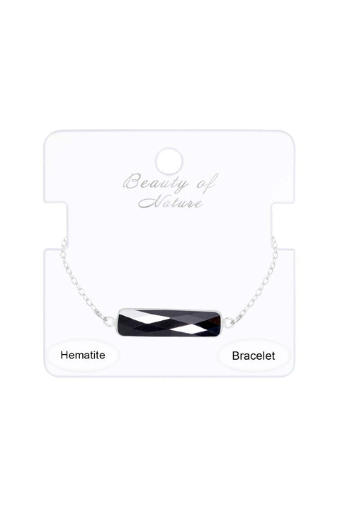 Hematite Bar Bracelet - SF