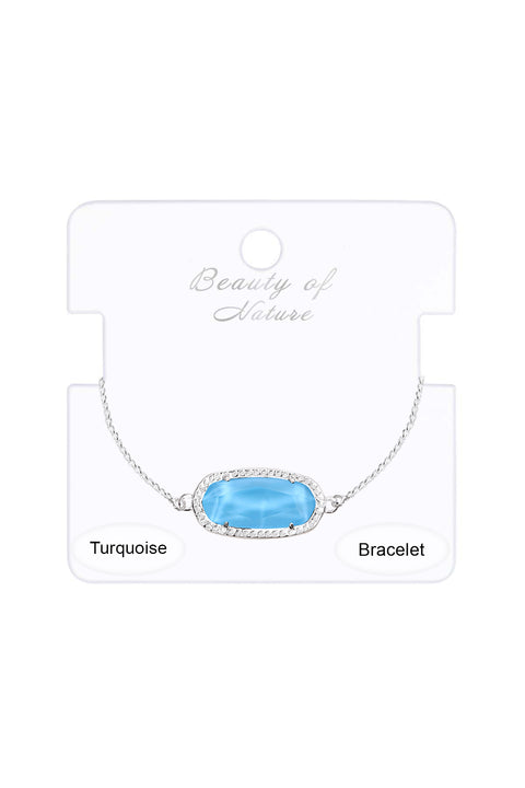 Turquoise Quartz Slider Bracelet - SF