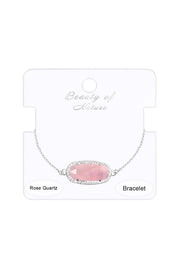 Rose Quartz Slider Bracelet - SF