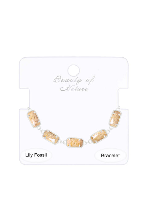 Lily Fossil Link Bracelet - SF