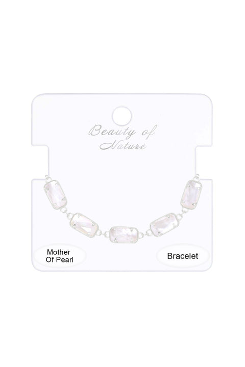 Mother Of Pearl Link Bracelet - SF