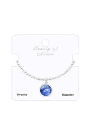 Kyanite Beaded Charm Bracelet - SF