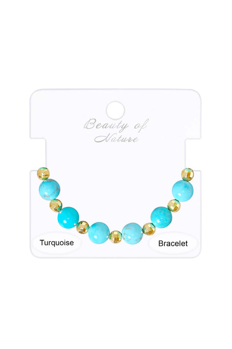 Stabilized Turquoise Chakra Bracelet - GF
