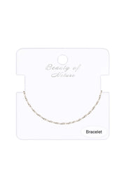 Silver Plated 1.2mm A/X Chain Bracelet - SP