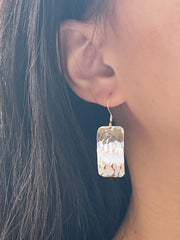 Hammered Drop Earrings - SF