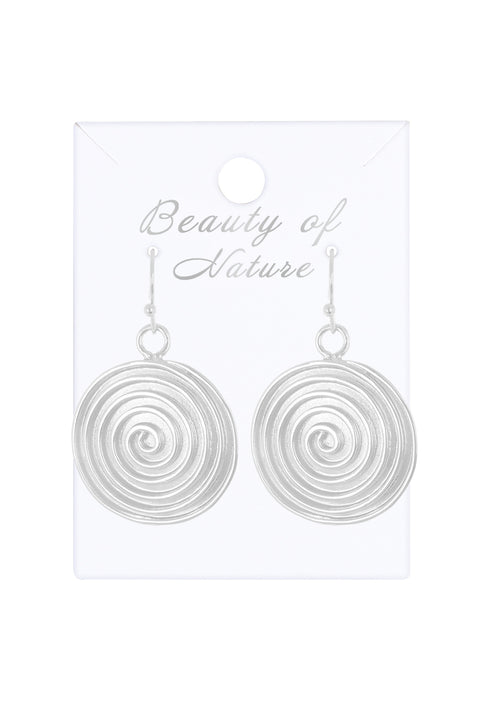 Mandala Swirl Drop Earrings - SF