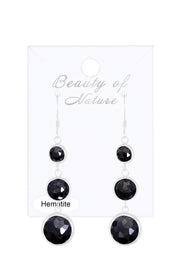 Hematite Stephanie Earrings - SF