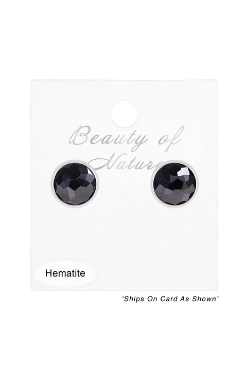 Hematite Post Earrings - SF