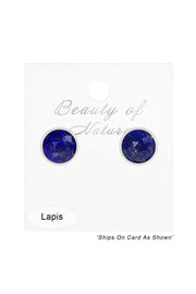 Lapis Post Earrings - SF