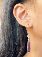 Amethyst Drop Earrings - SF