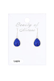 Lapis Teardrop Earrings - SF