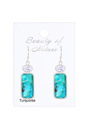 Turquoise Drop Earrings - SF