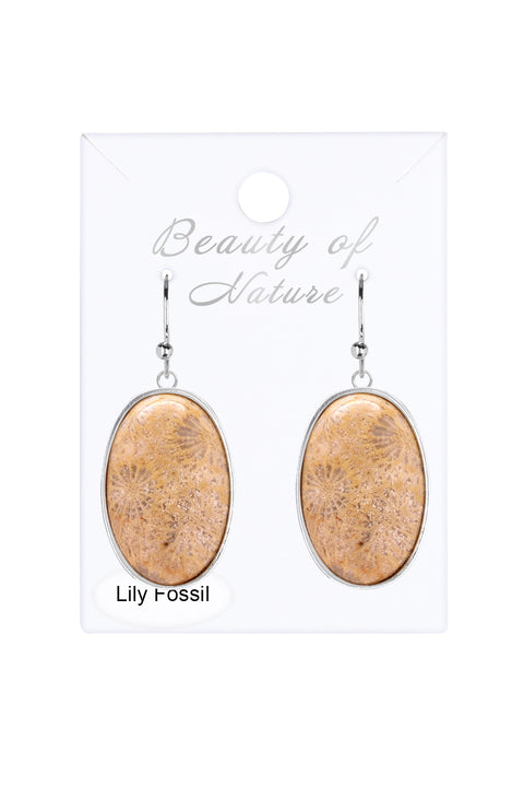 Lily Fossil Statement Earrings - SF