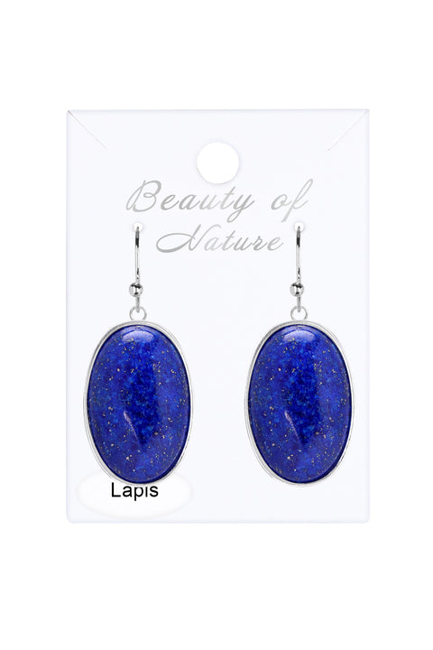 Lapis Statement Earrings - SF