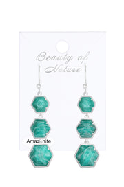 Amazonite Statement Earrings - SF