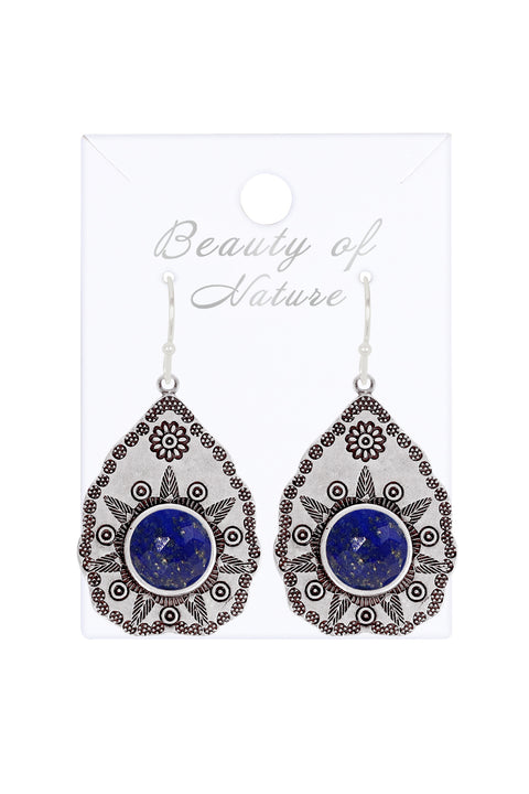 Lapis Vintage Drop Earrings - SF