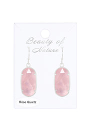 Rose Quartz Casey Drop Earrings - SF