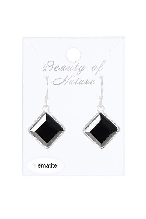 Hematite Rachel Drop Earrings - SF