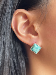 Amazonite Rachel Post Earrings - SF