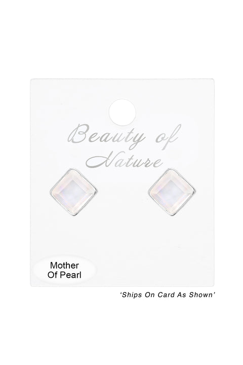 Mother Of Pearl Rachel Post Earrings - SF