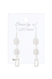 Moonstone Crystal Eva Earrings - SF