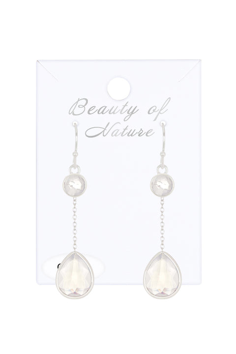 Moonstone Crystal Helen Earrings - SF