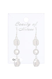 Moonstone Crystal Rachel Earrings - SF