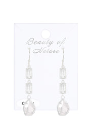 Moonstone Crystal Victoria Earrings - SF