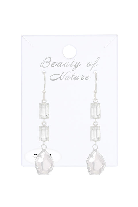 Moonstone Crystal Victoria Earrings - SF