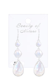 Mother Of Pearl Statement Earrings - SF