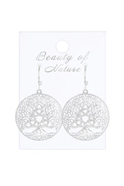 Sterling Silver Celtic Gaia Drop Earrings - SS