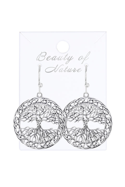 Tree Of Life Drop Earrings - SF