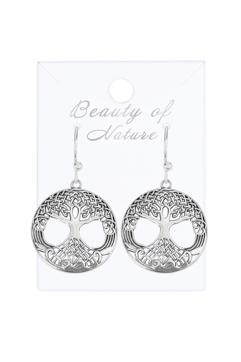 Tree Of Life Drop Earrings - SF