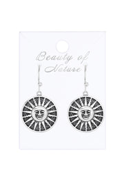 Aztec Sun Drop Earrings - SF