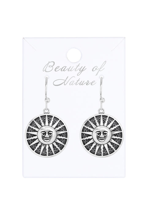 Aztec Sun Drop Earrings - SF