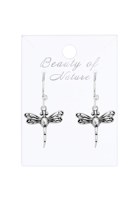 Dragonfly Drop Earrings - SF