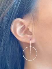 Sterling Silver Freeform Threader Earrings - SS