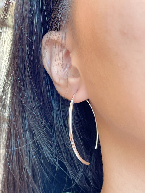 Sterling Silver Basic Threader Drop Earrings - SS