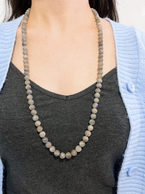 Labradorite Mala Beads Necklace - SF